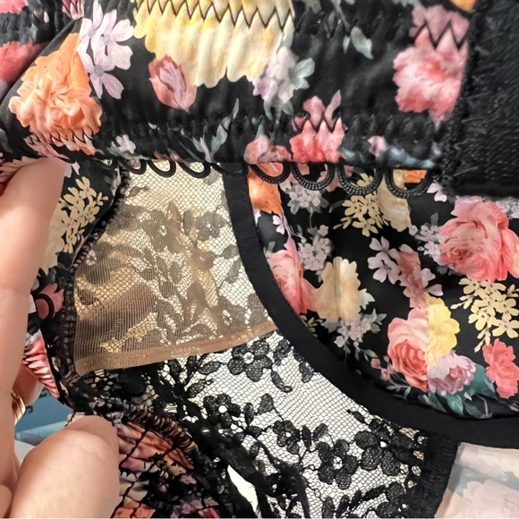 For Love and Lemons gardenia bustier longline ruched bra top size XL - Picture 12 of 16